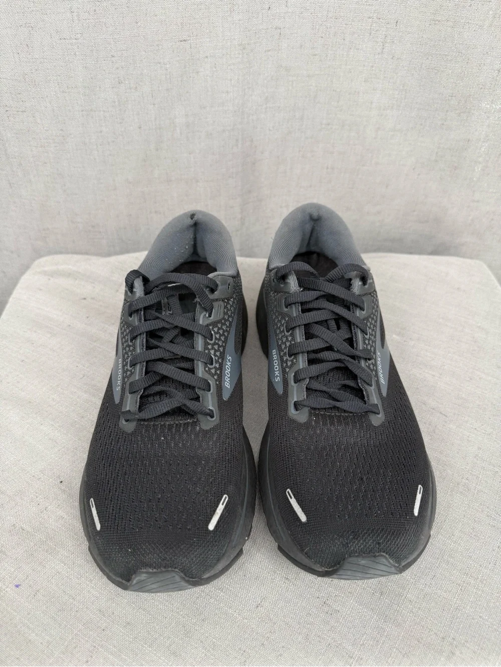 Brooks Womens 10 2AGhost 14 Sneaker Shoes Black Road Running Comfort Walking Gym
